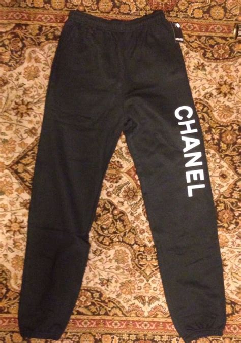 chanel blue cloud sweatpants|Chanel pink pants.